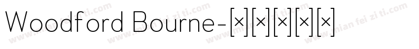Woodford Bourne字体转换